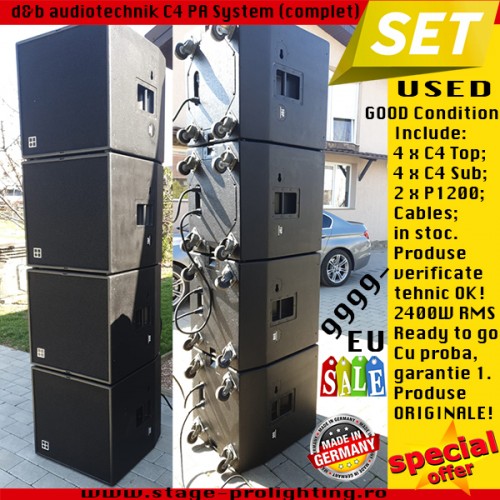 d&b audiotechnik C4 PA System, used, good condition d&b audiotechnik C4 PA System, used, good condition